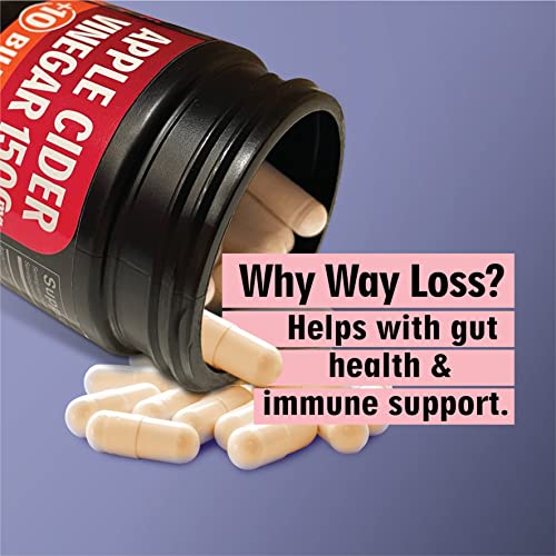 WayLoss 1500mg Apple Cider Vinegar Capsules/Apple Cider Vinegar Pills w/ 10 BILLLION