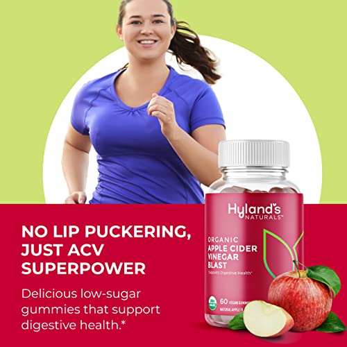 Hyland's Naturals Organic Apple Cider Vinegar Blast Gummies, Digestive Health Suppor