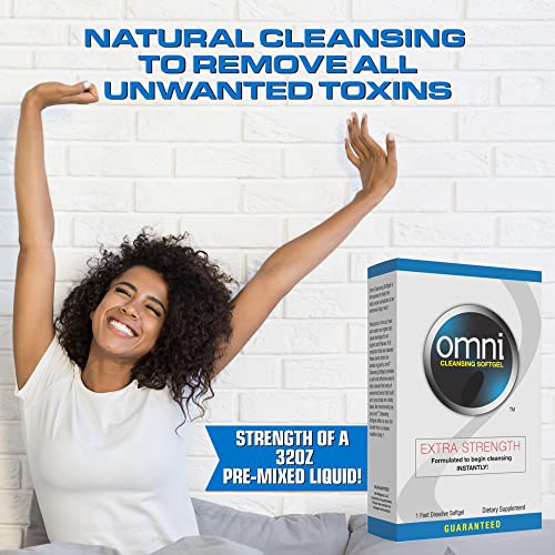 Wellgenix Omni Herbal Detox Cleanse Softgel: Fast Acting Body Detox, Quick Flush Toxin Removal