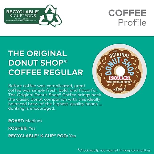 The Original Donut Shop Regular Keurig Single-Serve K-Cup Pods, Medium Roast Coffee