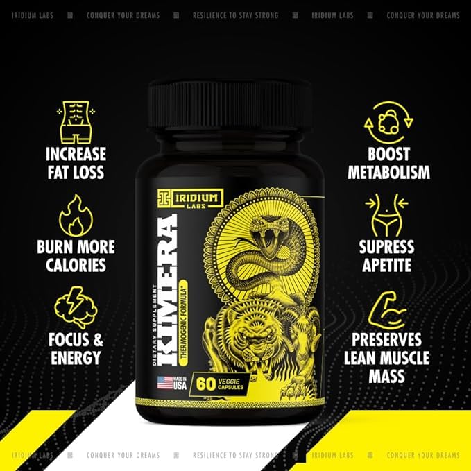 Iridium Labs Kimera Thermogenic Fat Burner - Weight Loss Supplement & Energy Booster