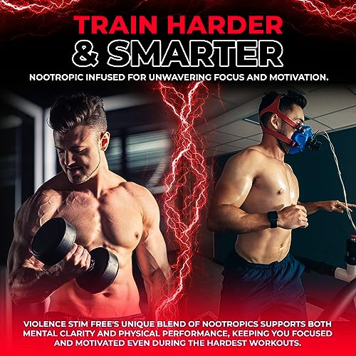 VIOLENCE Stim Free Pre Workout Powder by REVSCI, Precision Dosed Non Stim Preworkout