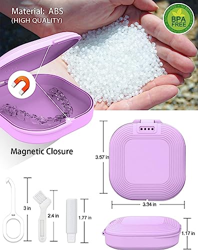 HEMILAB® Retainer Case, Slim Aligner Case with Vent Holes, Compatible with Invisalign