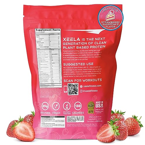 XEELA Plant Based Vegan Protein Powder - Independently Tested - 25g High Protein
