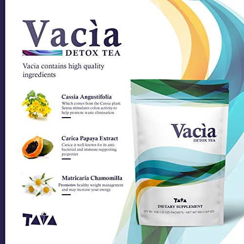 Tava Vacia Detox Tea Supplement, Boosts Energy, Supports Joint Mobility and Immune System