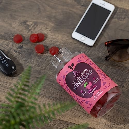 Vegan Apple Cider Vinegar Gummies | Max Strength 1000mg | Gelatin-Free, Vegan, Non-GMO