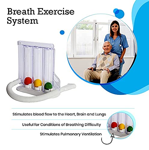 HealthAndYoga(TM) Deep Breathing Exerciser - Breath Exercise Measure