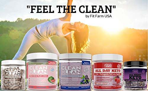 Clean+Lean-Organic Fat Burner by FitFarm USA - Worlds First Organic Fat Burner Supports
