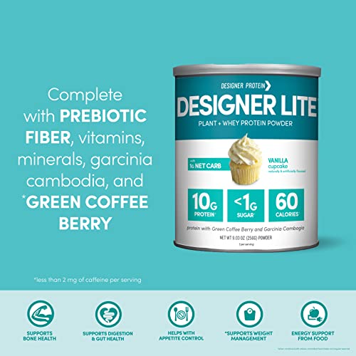 Designer Wellness, Designer Lite, Low Calorie Natural Protein, Prebiotic Fiber, Key Vitamins