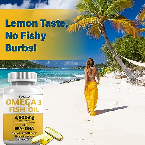 Burpless Fish Oil Pills. Triple Strength Omega 3 Fish Oil Burpless. EPA DHA Omega 3 Supplement
