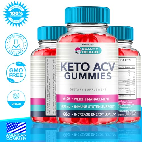 (5 Pack) Beauty Beach Keto ACV Gummies, Beauty Beach Keto ACV Gummies Advanced