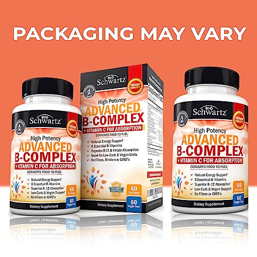 Vitamin B Complex with Vitamin C for Maximum Absorption - Methylcobalamin b12
