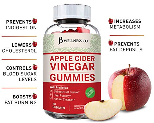 (2-Pack | 120 Gummies) Premium Apple Cider Vinegar Gummies - Raw, Natural, Unfiltered ACV
