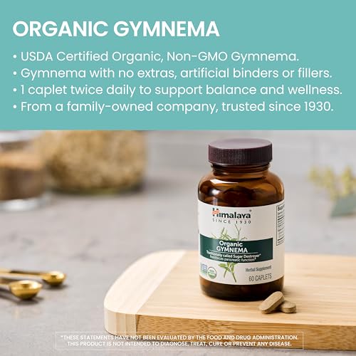 Himalaya Organic Gymnema Herbal Supplement for Weight Management, USDA Certified