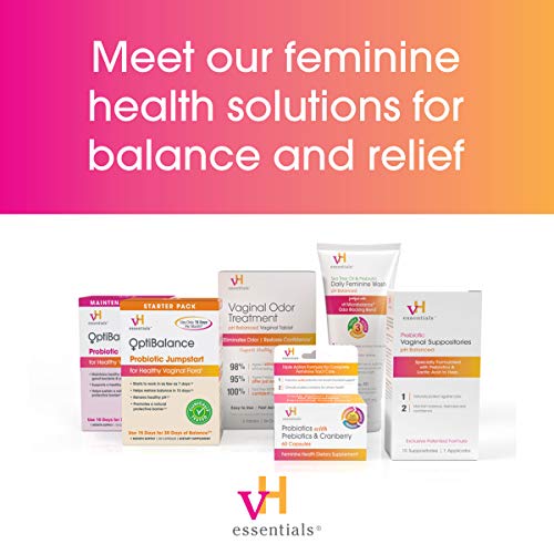 vH essentials Vitamin C Vaginal Tablet | Boric Acid Suppository Alternative | Supports Healthy pH and Eliminates