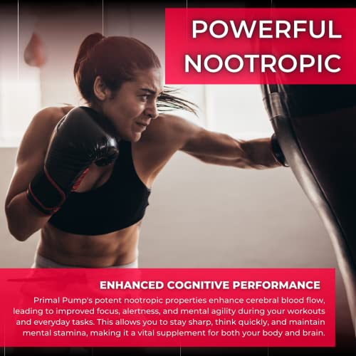 Gorilla Gulps - Primal Pump Nitric Oxide Supplement Nootropic 1500mg Nitrosigine L