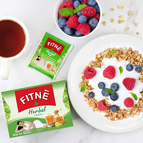 FITNE Green Tea Herbal Honey Lemon With Garcinia Senna Infusion Gentle Detox Cleanse