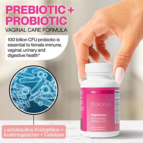 365 HER Biolicious Natural Vaginal Care Supplement (60 Capsules) | Neutralizes Odor and Reduces Discharge