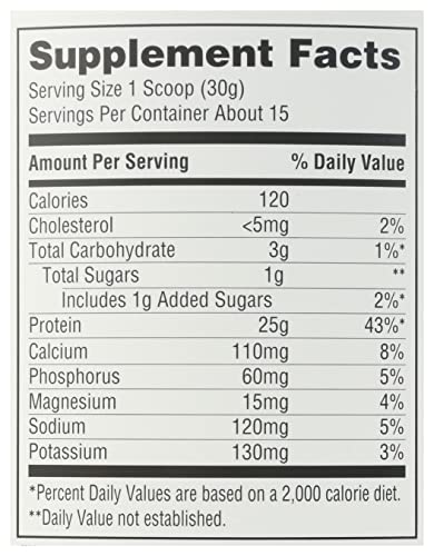 365 by Whole Foods Market, Vanilla Whey Protein Isolate, 15.9 Ounce 365 by Whole Foods Market