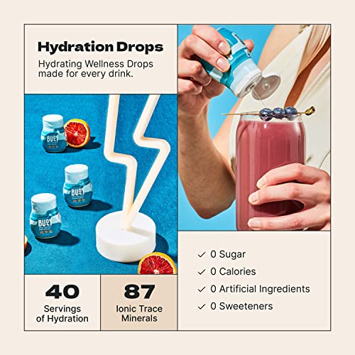 Buoy Electrolyte Drops | 120 Servings | No Sugar, No Sweeteners | Dietitian Recommended