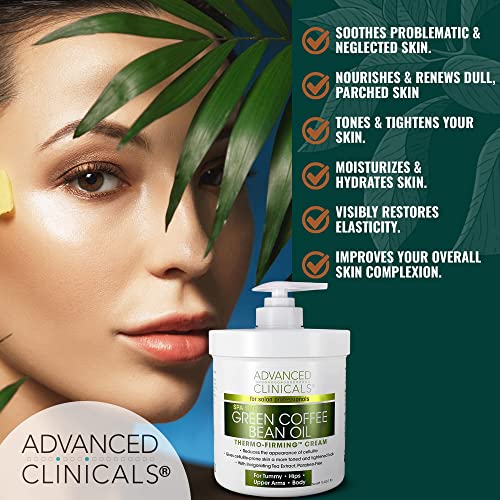 Advanced Clinicals Retinol Body Cream + Green Coffee Bean Oil Slim & Tighten Body Lotion