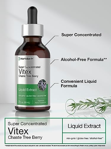 Vitex Berry Chasteberry Extract | 2 fl oz | Super Concentrated | Alcohol Free Chaste Tree