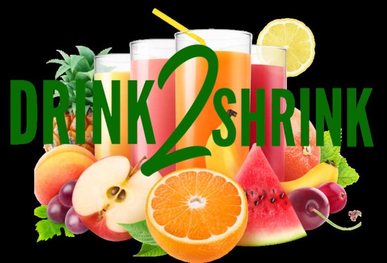 4 Week drink2Shrink Detox Formula Start Losing That Stubborn Belly Fat! (Green Apple) Heath Secret