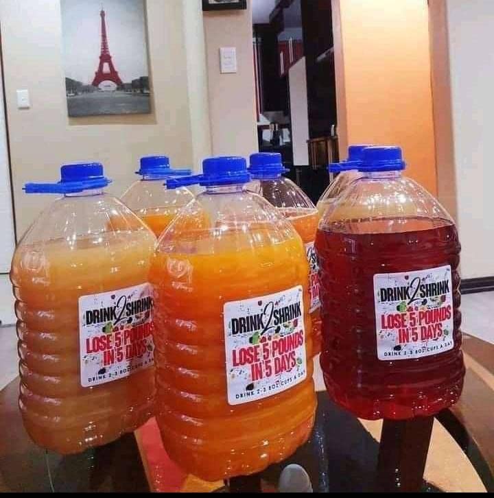 4 Week drink2Shrink Detox Formula Start Losing That Stubborn Belly Fat! (Green Apple) Heath Secret