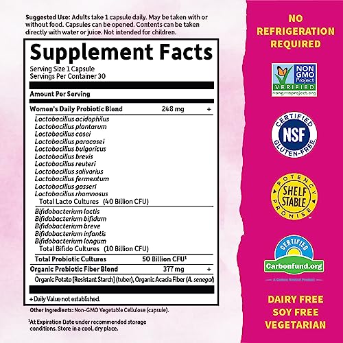 Garden of Life, Dr. Formulated Women's Probiotics Once Daily, 16 Strains, 50 Billion