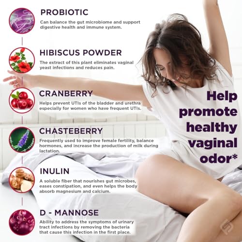 Vaginal Probiotics for Women Digestive Enzymes Gut Health PH Balance Pills, Women's