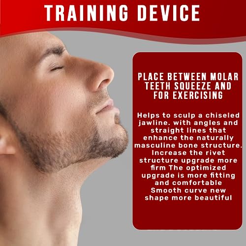 Jawline Exerciser for man&women, Jaw Exerciser, 3 Resistance Levels(6 pcs) Silicone Jawline