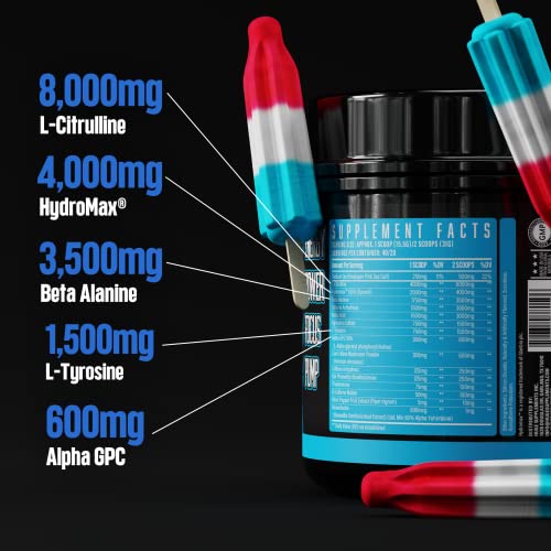 Huge Supplements Wrecked Pre-Workout, 30G+ Ingredients Per Serving to Boost Energy
