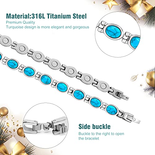 JEROOT Magnetic Bracelets for Women, Magnetic Bracelets with 3500 Gauss Exquisite