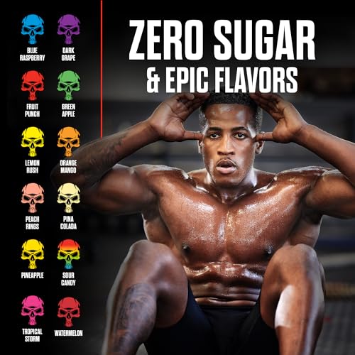 JNX SPORTS The Curse! Pre Workout Powder - Blue Raspberry 50 Servings | Preworkout