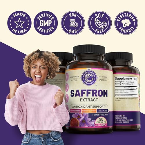 100% Pure Saffron Extract - Metabolism Booster & Natural Appetite Suppressant for Weight Loss