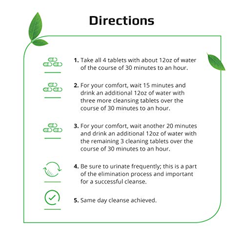 Herbal Clean - QTabs Same-Day Detox, Portable and Discreet, 10 Tablets