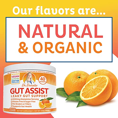 Doctor Danielle Gut Assist - Leaky Gut Repair Supplement Powder - Glutamine
