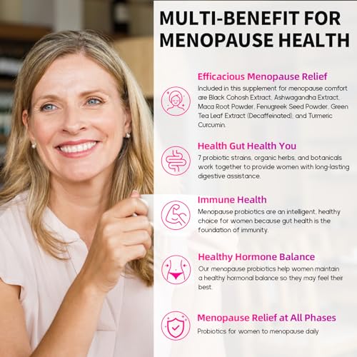 120 Billion CFU Probiotic - Menopause Support Probiotics for Women, 13-in-1 Natural