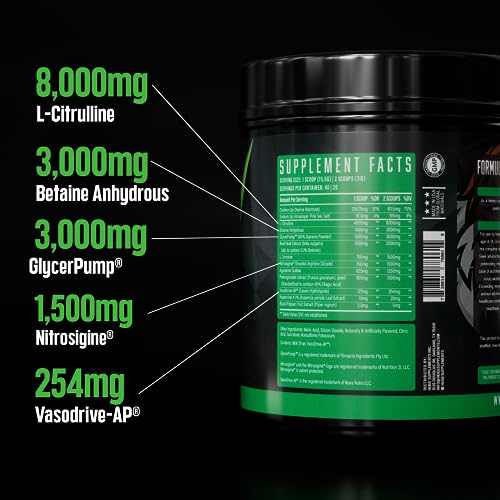 Huge Supplements Pump Serum, Stim Free Pre Workout and Nitric Oxide Booster to Enhance