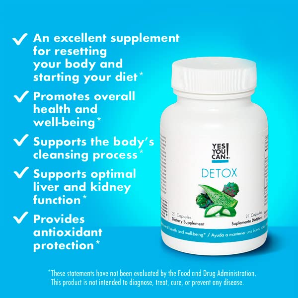 Yes You Can! Natural Detox Cleanse - Daily Cleanse Supplement for Men & Women