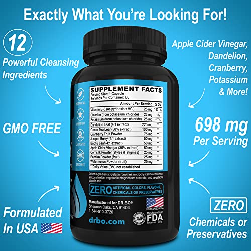 Water Pills Diuretics for Water Retention - Natural Water Away Pills Herbal Diuretic Supplements