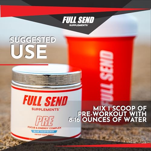 FULL SEND Pre Workout Powder with Beta Alanine, Preworkout Energy Supplement
