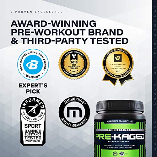 Kaged Stimulant Free Pre Workout Powder | Fruit Punch | Pre-Kaged | Formulated