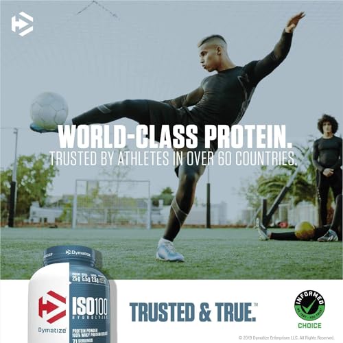 Dymatize ISO100 Hydrolyzed Protein Powder, 100% Whey Isolate Protein, 25g of Protein