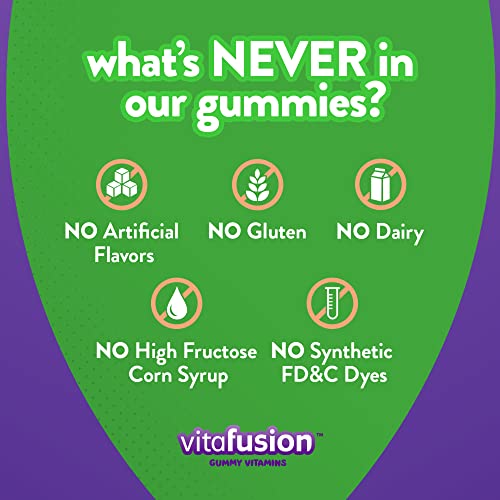 Vitafusion Multivitamin Plus Beauty – 2-in-1 Benefits – Adult Gummy with Hair, Skin & Nails
