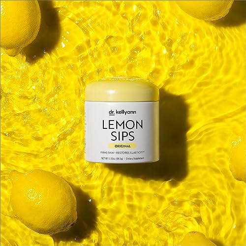 Dr. Kellyann Lemon Sips - Diet Citrus Drink Mix - Rehydrate, Detox, Revitalize - Sugar Free