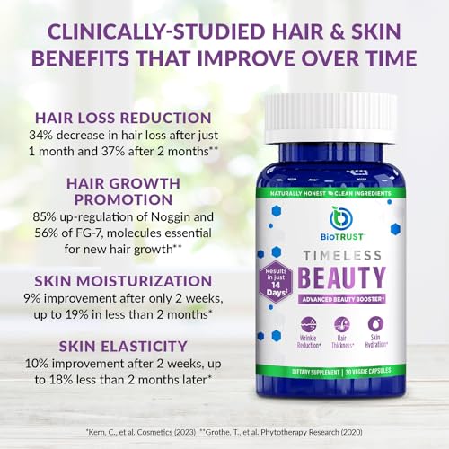 BioTrust Timeless Beauty Ceramide Booster – Hair & Skin Restoring Phytoceramides