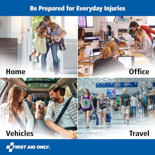 First Aid Only 442 All-Purpose Emergency First Aid Kit for Home, Work, and Travel