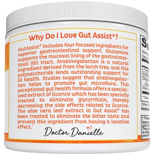 Doctor Danielle Gut Assist - Leaky Gut Repair Supplement Powder - Glutamine