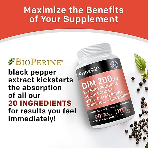 20-in-1 Menopause Supplements for Women - Dim Supplement Women - Estrogen Supplement PrimeMD